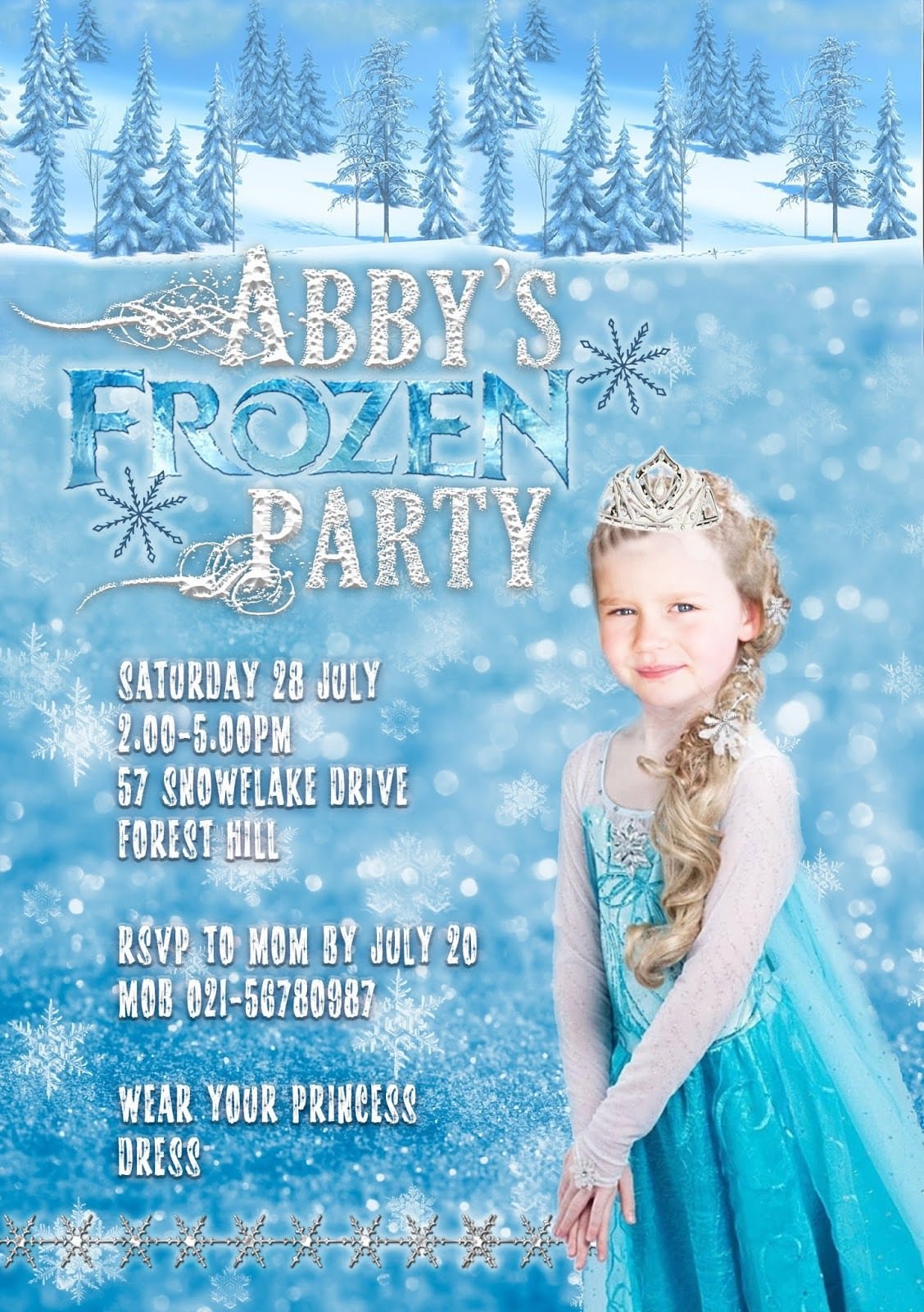 Frozen Party Invites â Gangcraft Net